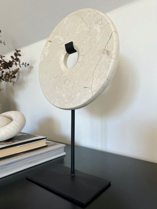 Claro Marble Disc Stand