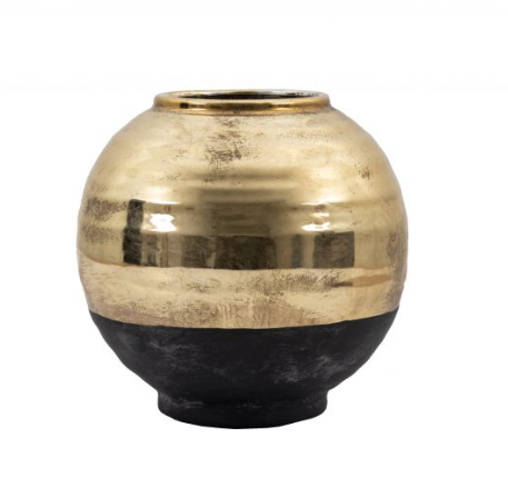 Aura Gold Sphere Vase