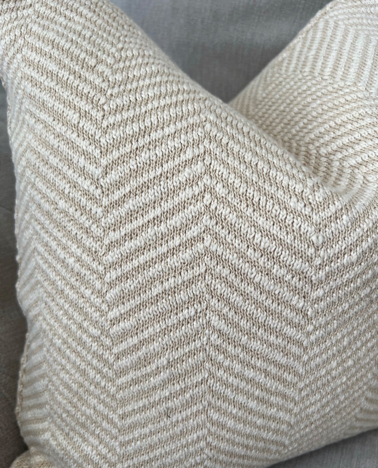 Noa Herringbone Knit Cushion 45cm x 45cm