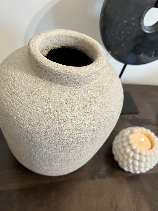 Siena Grey Washed Concrete Jar